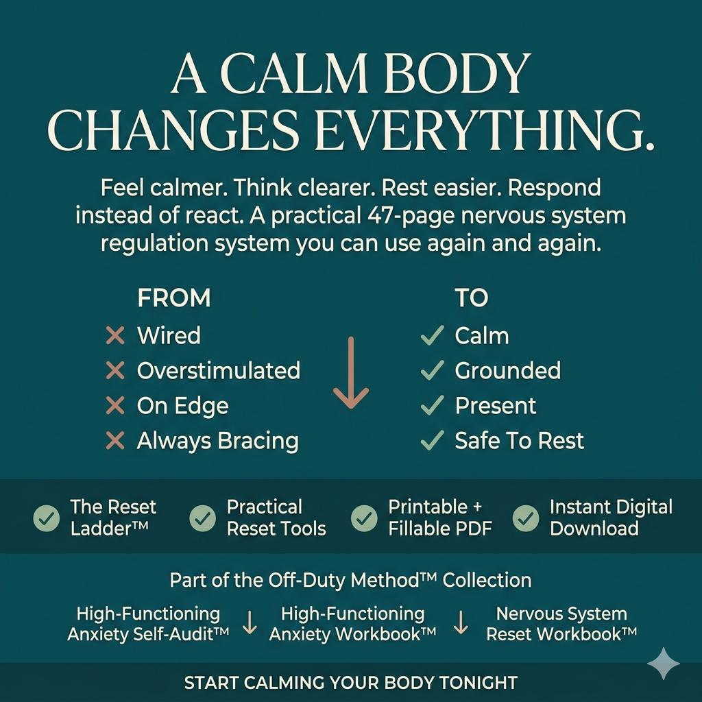 Nervous System Reset Workbook PDF Somatic Healing Workbook Grounding Exercises Anxiety Relief Stress Recovery Burnout Recovery - PokeTradingShop
