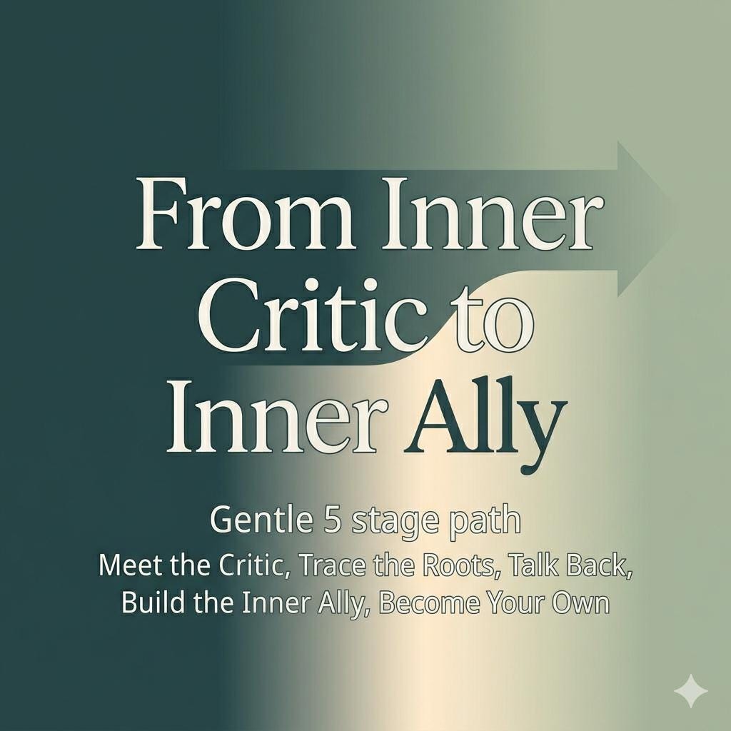 Inner Critic Workbook to Stop Negative Self Talk and Build Self Worth Self Esteem and Self Compassion Journal for Feeling Not Good Enough - PokeTradingShop
