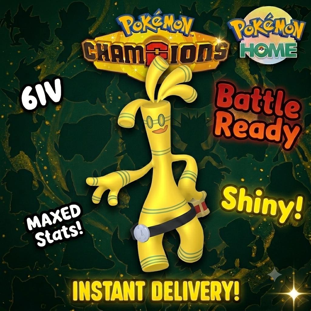 Shiny Gholdengo Pokémon Champions 6IV Competitive Battle Ready - PokeTradingShop