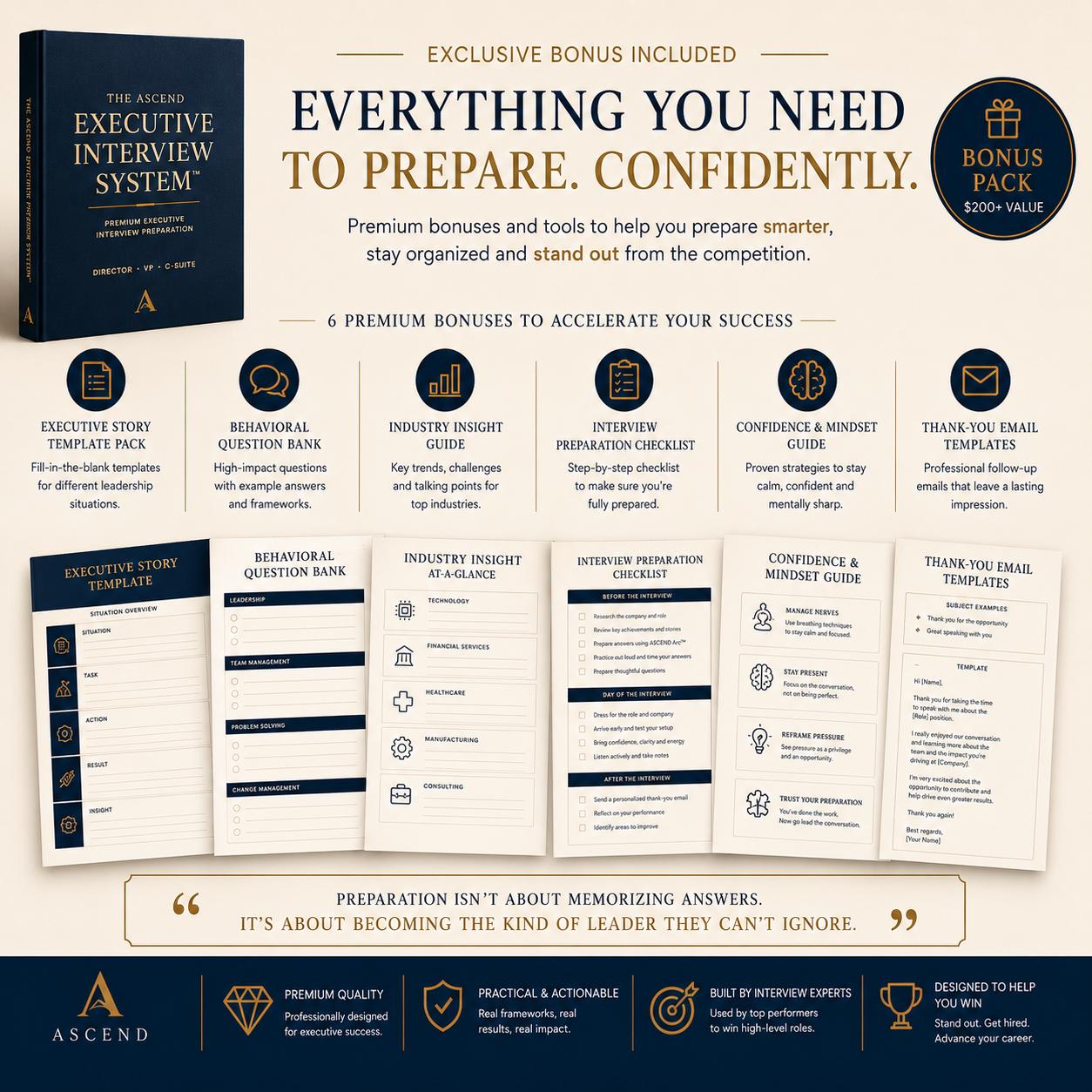 Executive Interview Prep Guide for Director VP and C Suite Leadership Interview Workbook PDF Download - PokeTradingShop