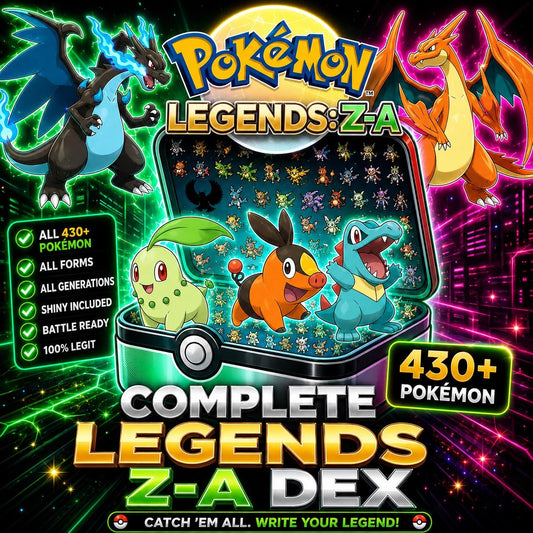Pokemon Legends ZA Complete Living Dex Shiny Kalos Pokedex Pokémon HOME