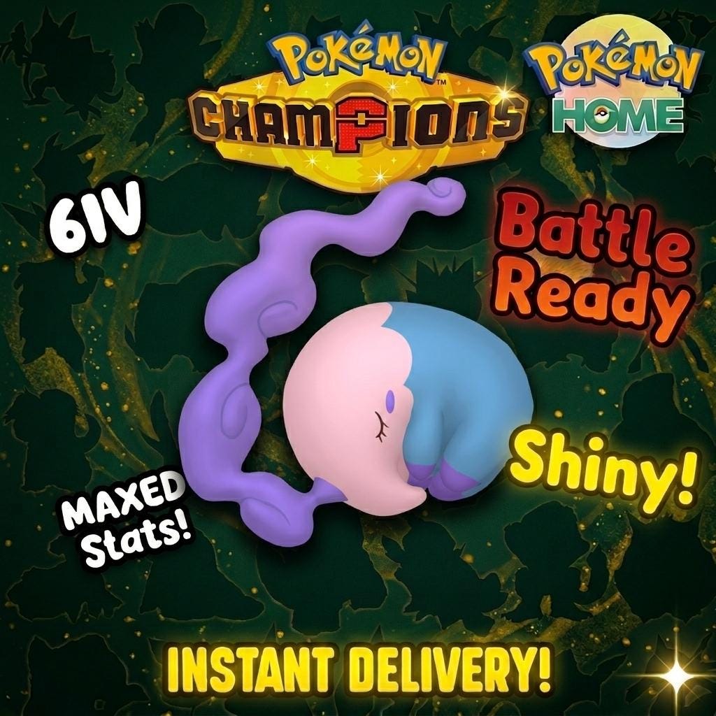 Shiny Musharna Pokémon Champions 6IV Competitive Battle Ready - PokeTradingShop