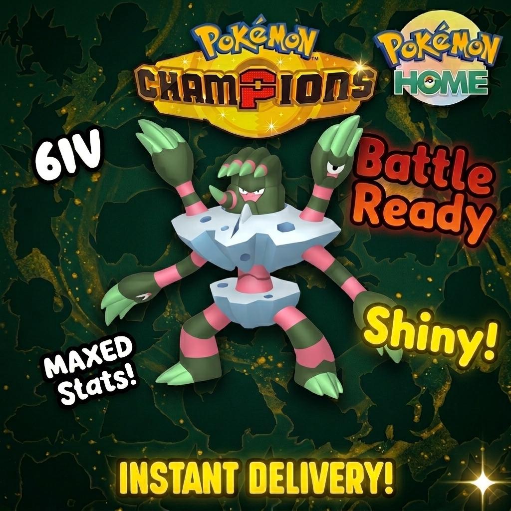 Shiny Barbaracle Pokémon Champions 6IV Competitive Battle Ready - PokeTradingShop