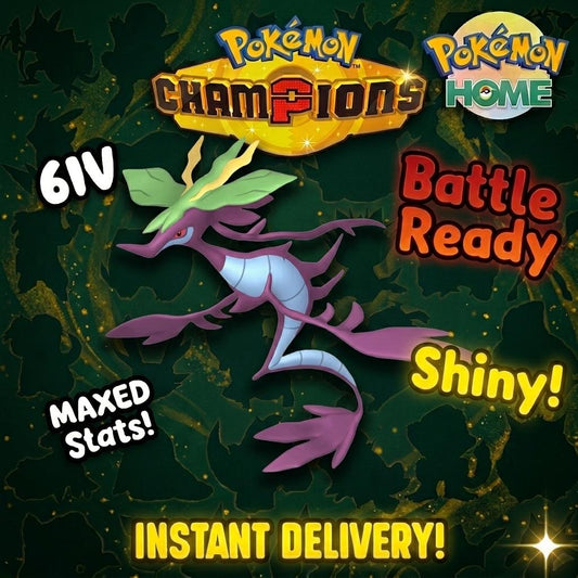 Shiny Dragalge Pokémon Champions 6IV Competitive Battle Ready