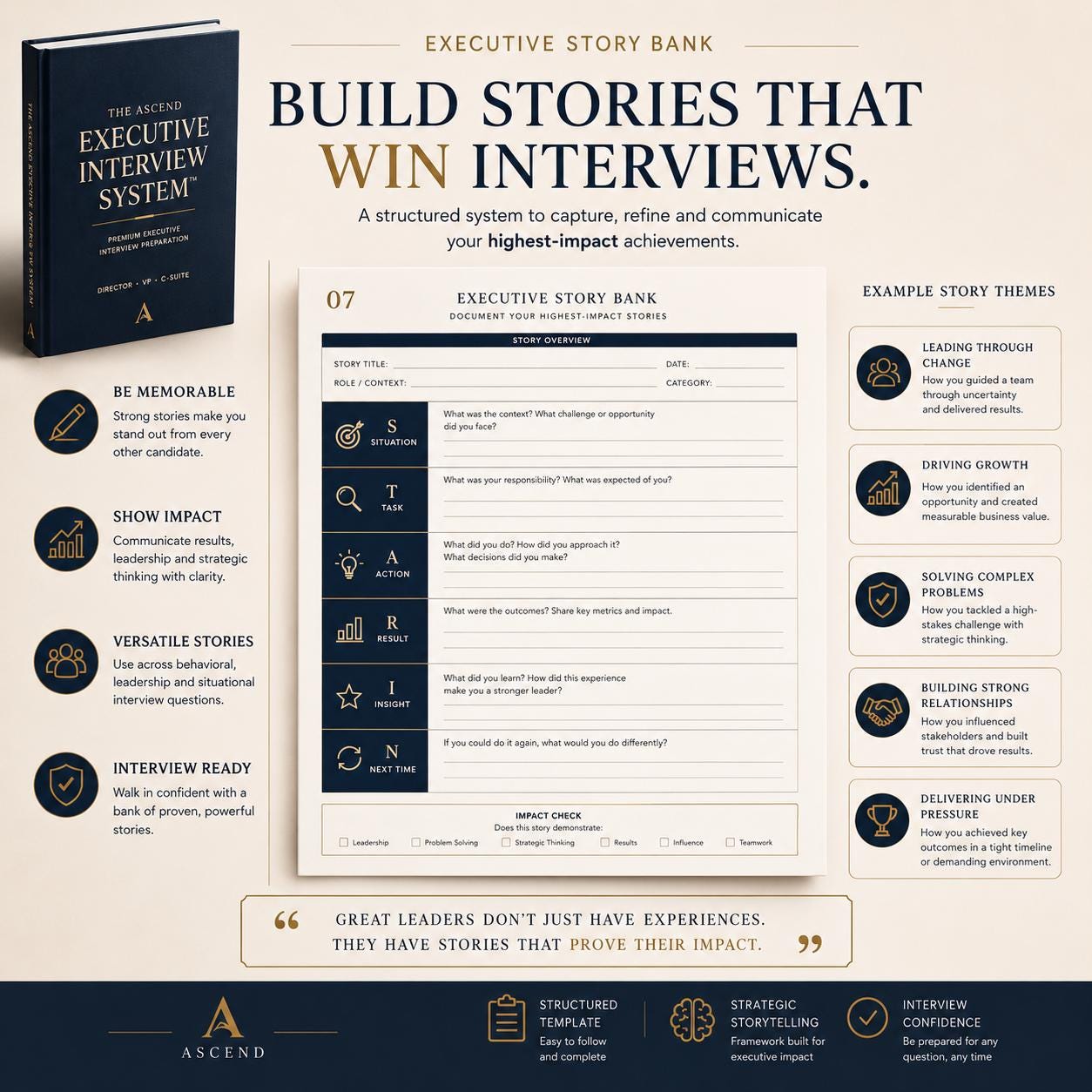 Executive Interview Prep Guide for Director VP and C Suite Leadership Interview Workbook PDF Download - PokeTradingShop