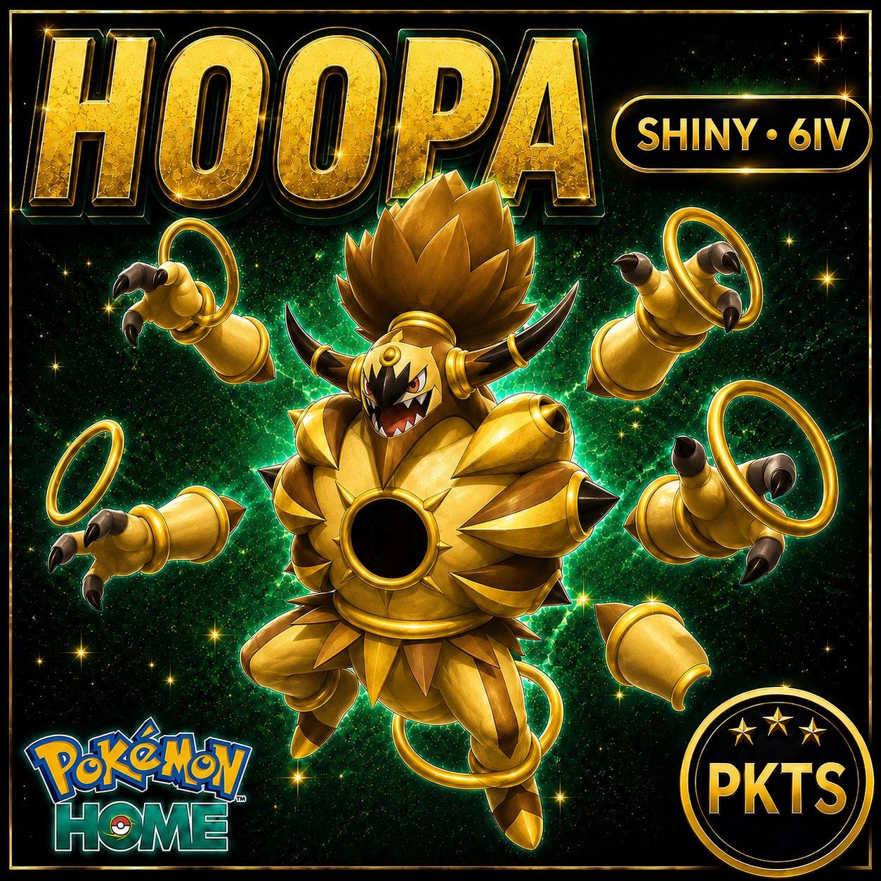 Shiny Unbound HOOPA Pokémon HOME 6IV Competitive Battle Ready
