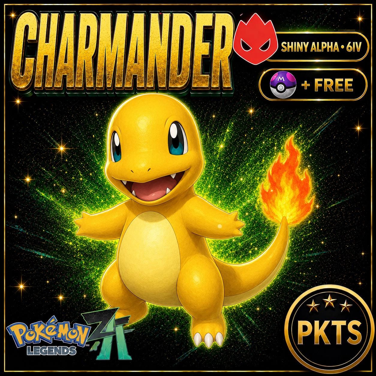 Shiny Charmander Trade Service Digital Gaming Pokemon Za Battle Ready Custom Delivery Alpha