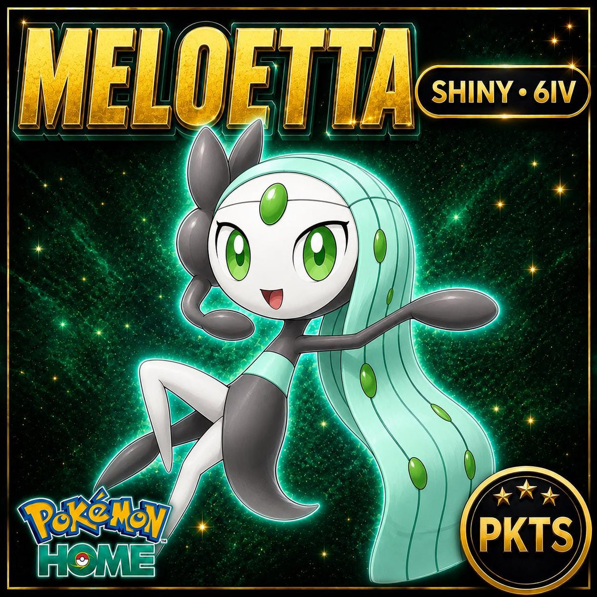 Pokemon HOME Shiny 6IV Meloetta Battle Ready Custom Ot Event Sv Trade FAST DELIVERY Ready
