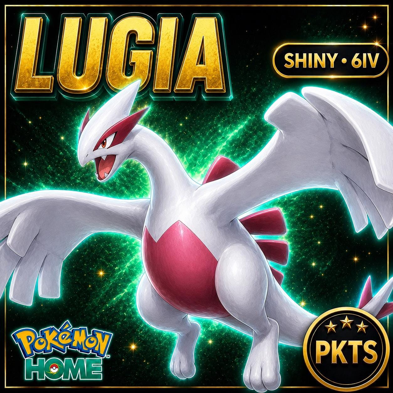 Shiny Lugia Pokémon HOME 6IV Competitive Battle Ready