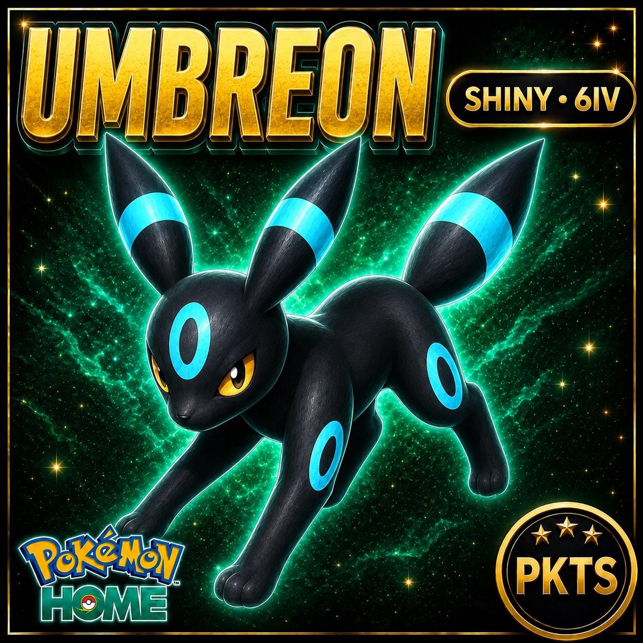 Shiny Umbreon Pokémon HOME 6IV Competitive Battle Ready