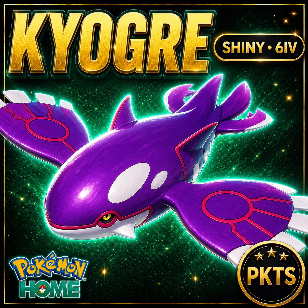 Shiny Kyogre Pokémon HOME 6IV Competitive Battle Ready