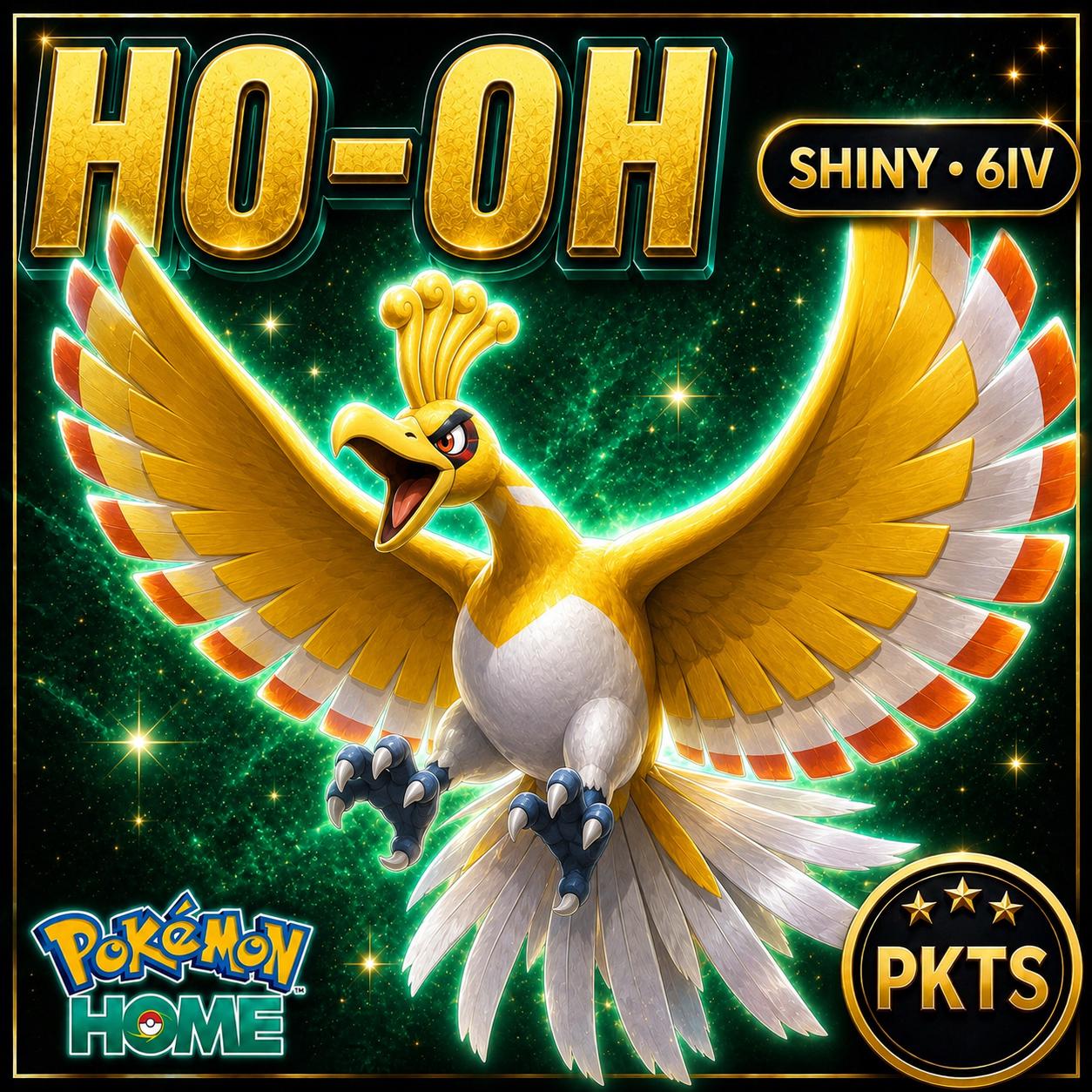 Shiny Ho-Oh Pokémon HOME 6IV Competitive Battle Ready