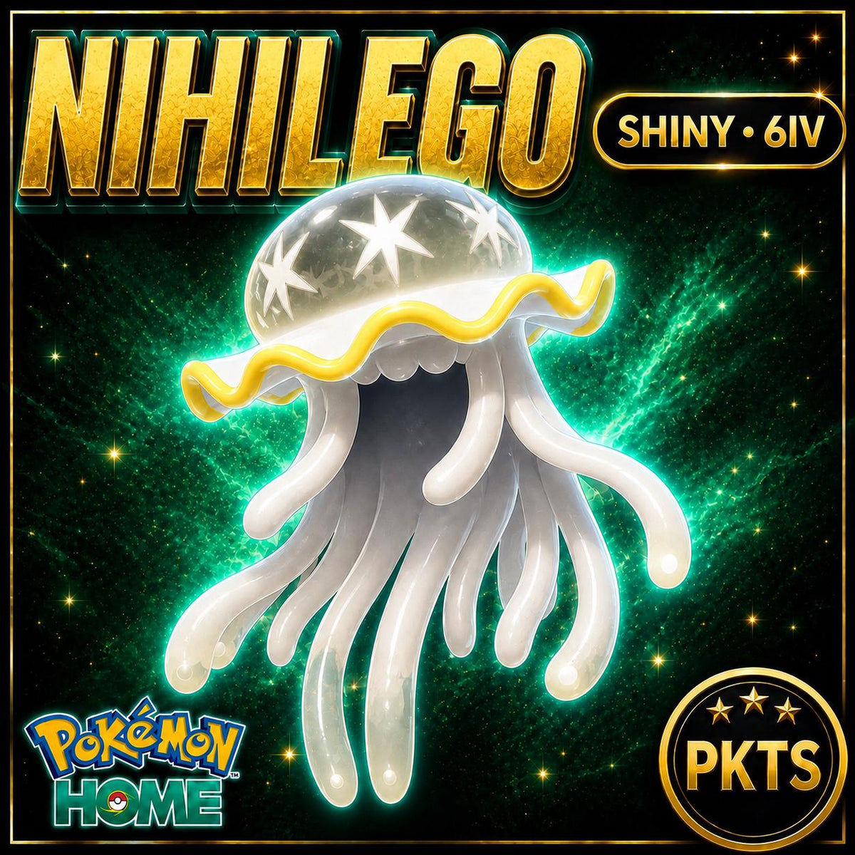 Shiny NIHILEGO Pokémon HOME 6IV Competitive Battle Ready