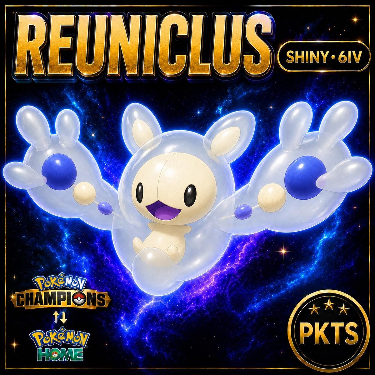 Shiny Reuniclus Pokémon Champions 6IV Competitive Battle Ready