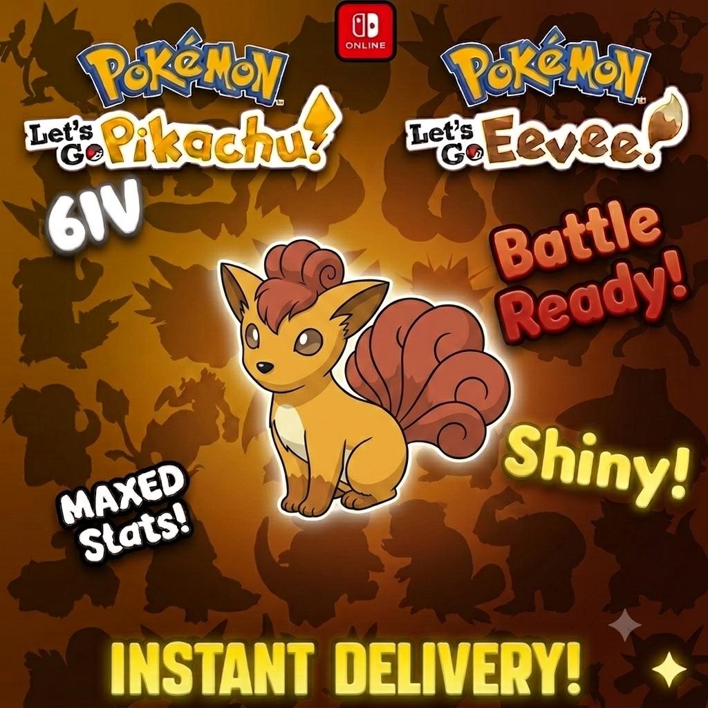 Shiny VULPIX Female 6IV Competitive Battle Ready