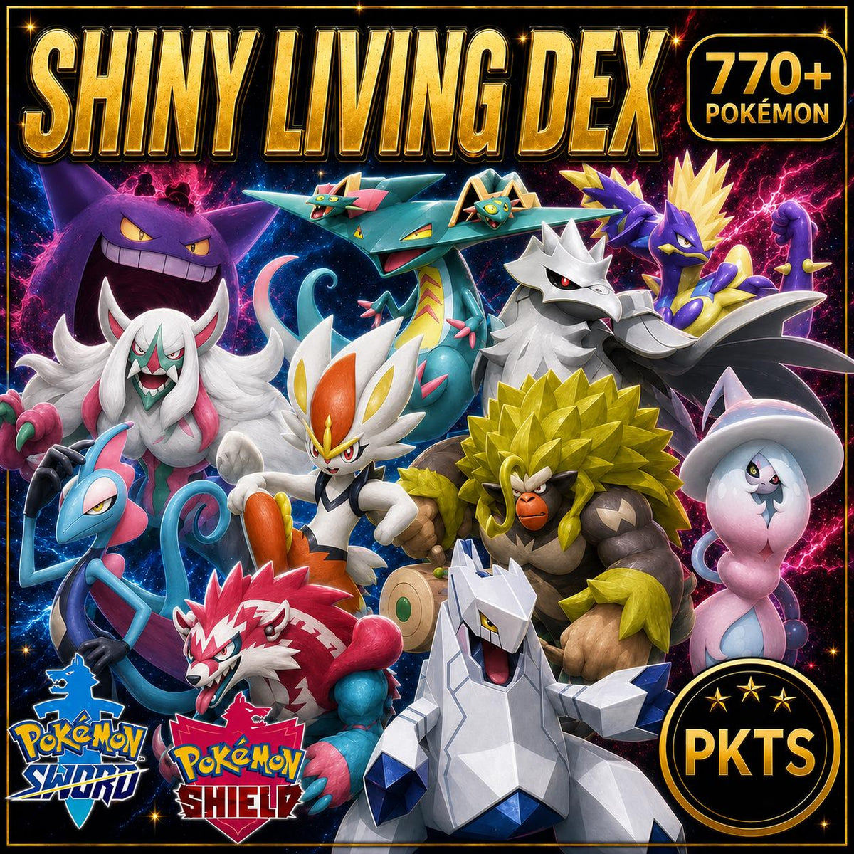 Complete Pokemon Sword Shield Pokedex All Gigantamax Forms 770+ Pokemon Isle of Armor Crown Tundra DLC Finish Your Pokedex Fast