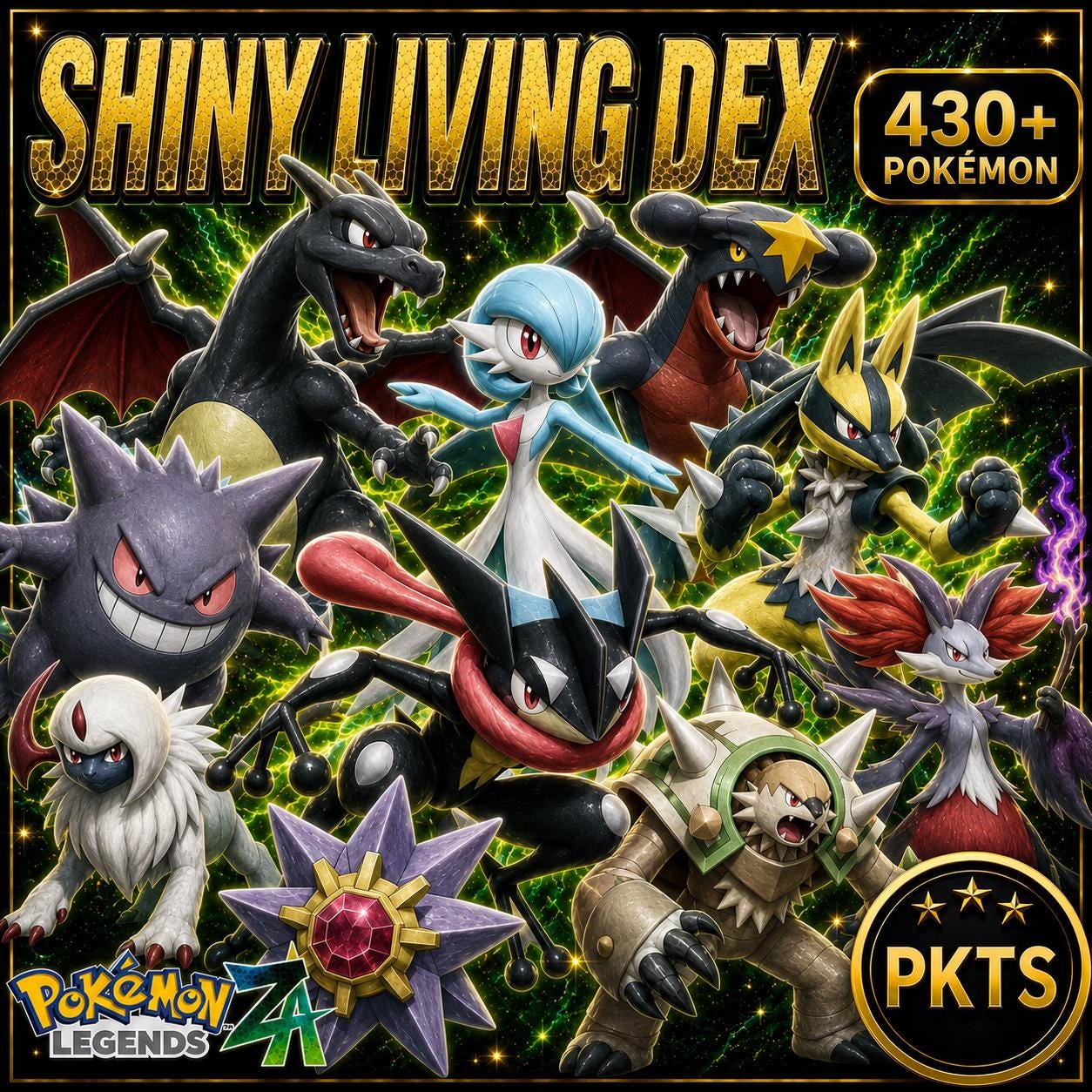 Complete Pokemon Legends Z A Living Dex All Mega Evolutions 430+ Pokemon Forms Mega Dimension DLC Finish Your Pokedex Fast