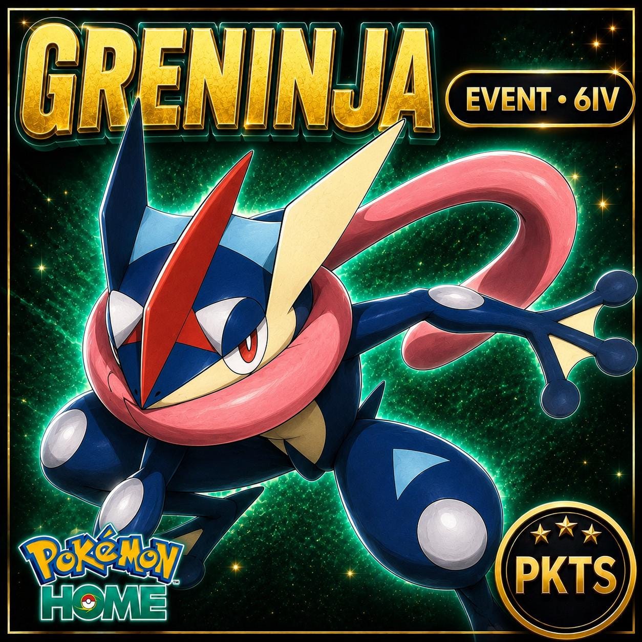 Pokemon HOME Event 6IV Ash Greninja Battle Bond Battle Ready Custom Ot Event Sv Trade FAST