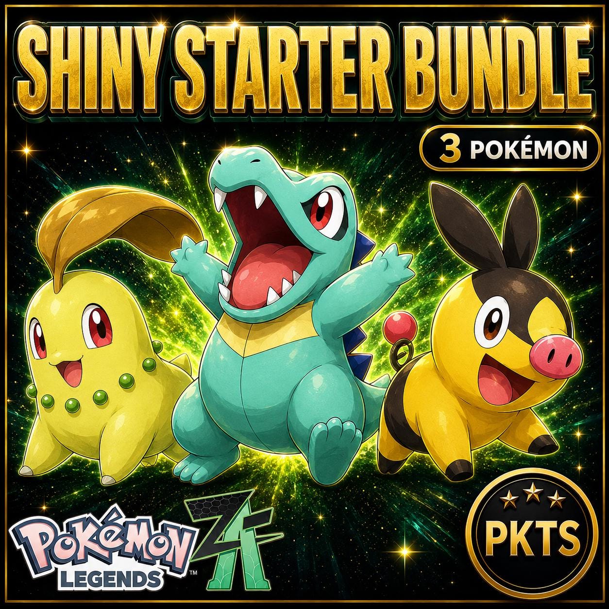 Pokemon Za STARTER Pack Legends ZA Shiny 6IV Pokémon Legends ZA 6IV Competitive Battle Ready