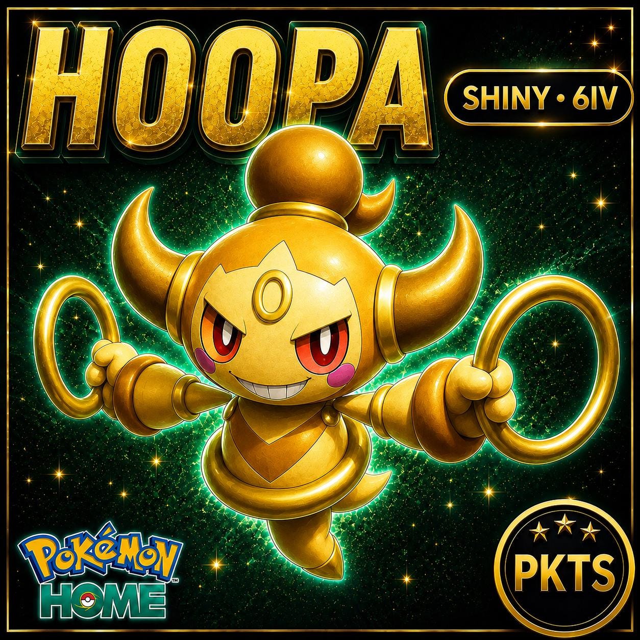 Shiny HOOPA Pokémon HOME 6IV Competitive Battle Ready