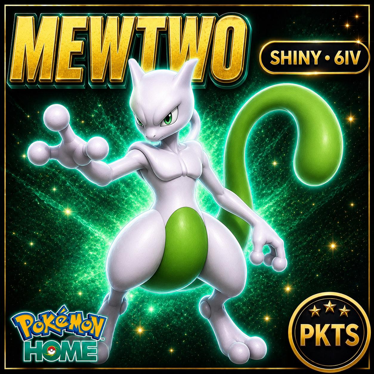 Shiny Mewtwo Pokémon HOME 6IV Competitive Battle Ready