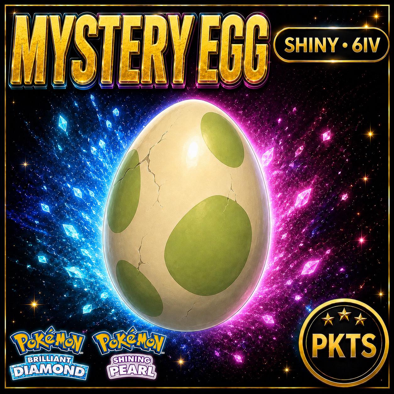 Shiny Mystery Egg Pokémon Brilliant Diamond Shining Pearl 6IV Competitive Battle Ready