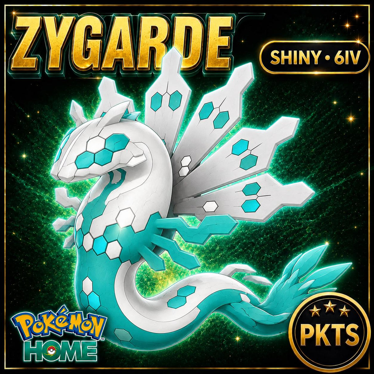 Pokemon HOME Shiny 6IV Zygarde Battle Ready Custom Ot Event Sv Trade FAST DELIVERY Ready