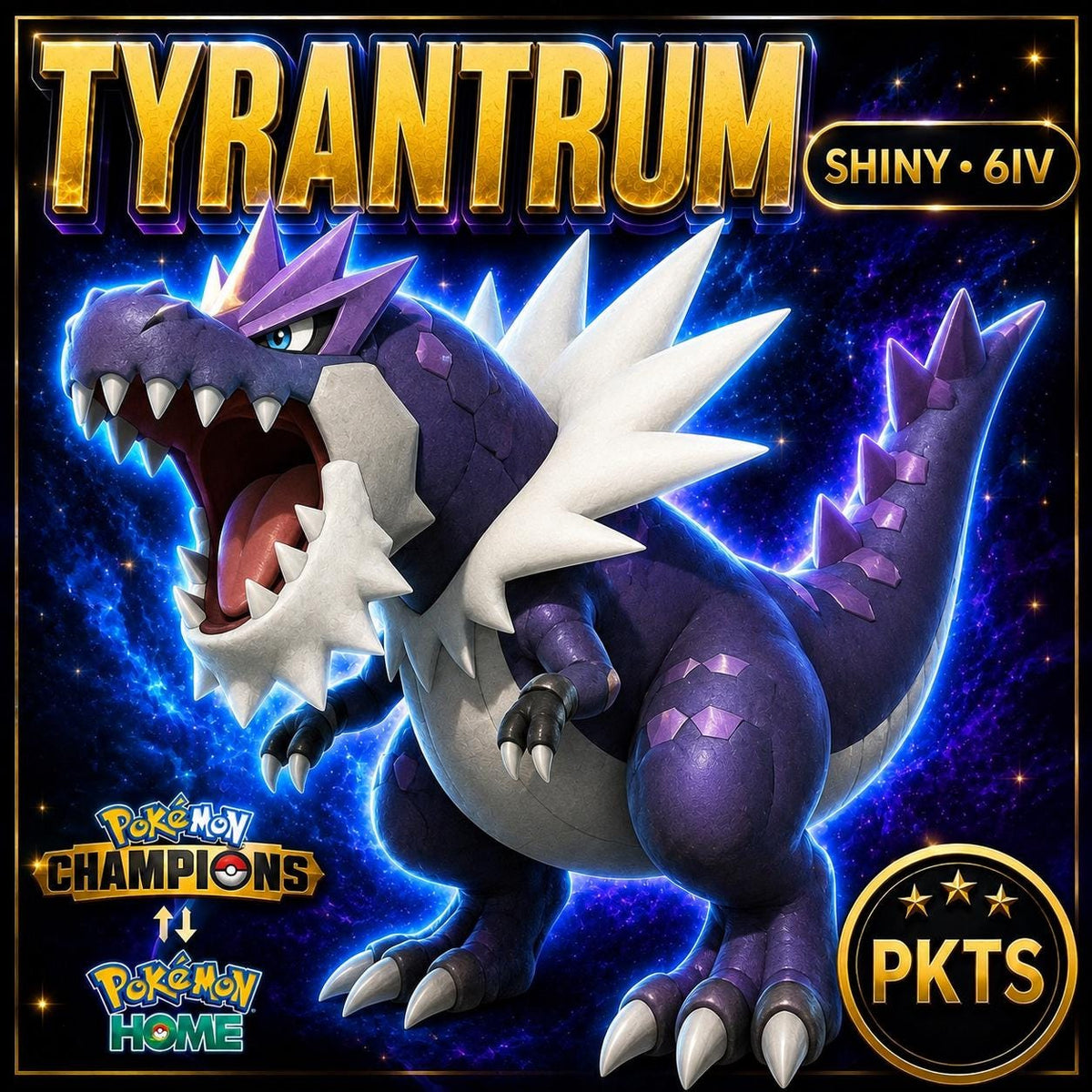 Shiny Tyrantrum Pokémon Champions 6IV Competitive Battle Ready
