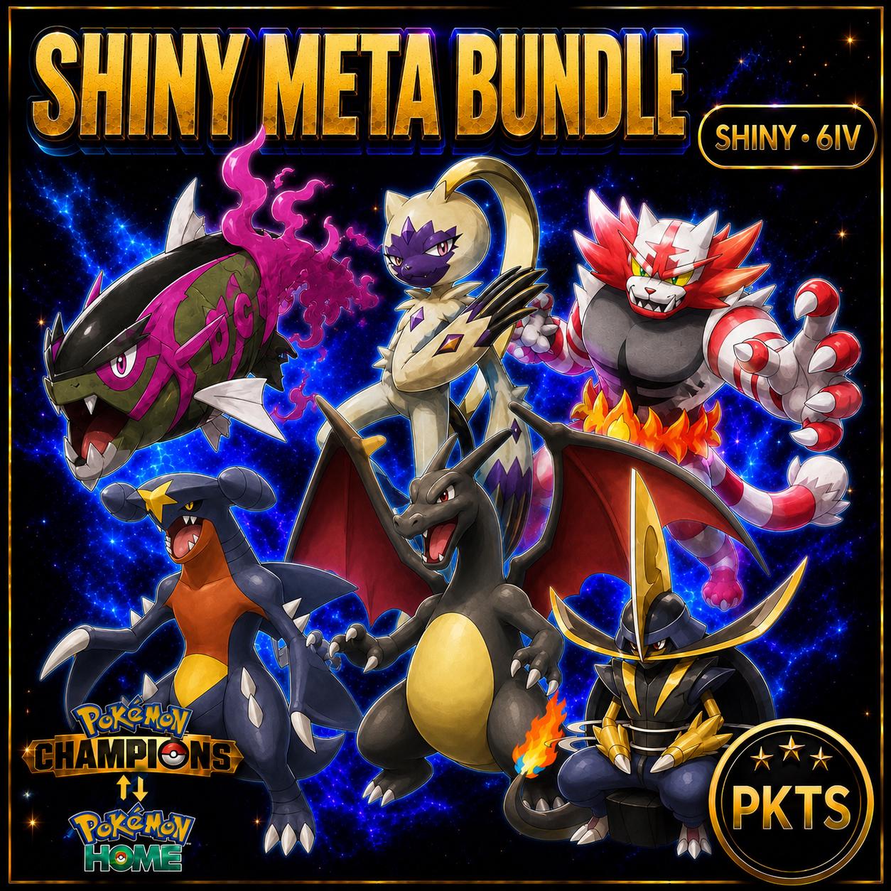 Shiny Basculegion Sneasler Incineroar Garchomp Charizard Kingambit Pokémon Champions Bundle 6IV Competitive Battle Ready