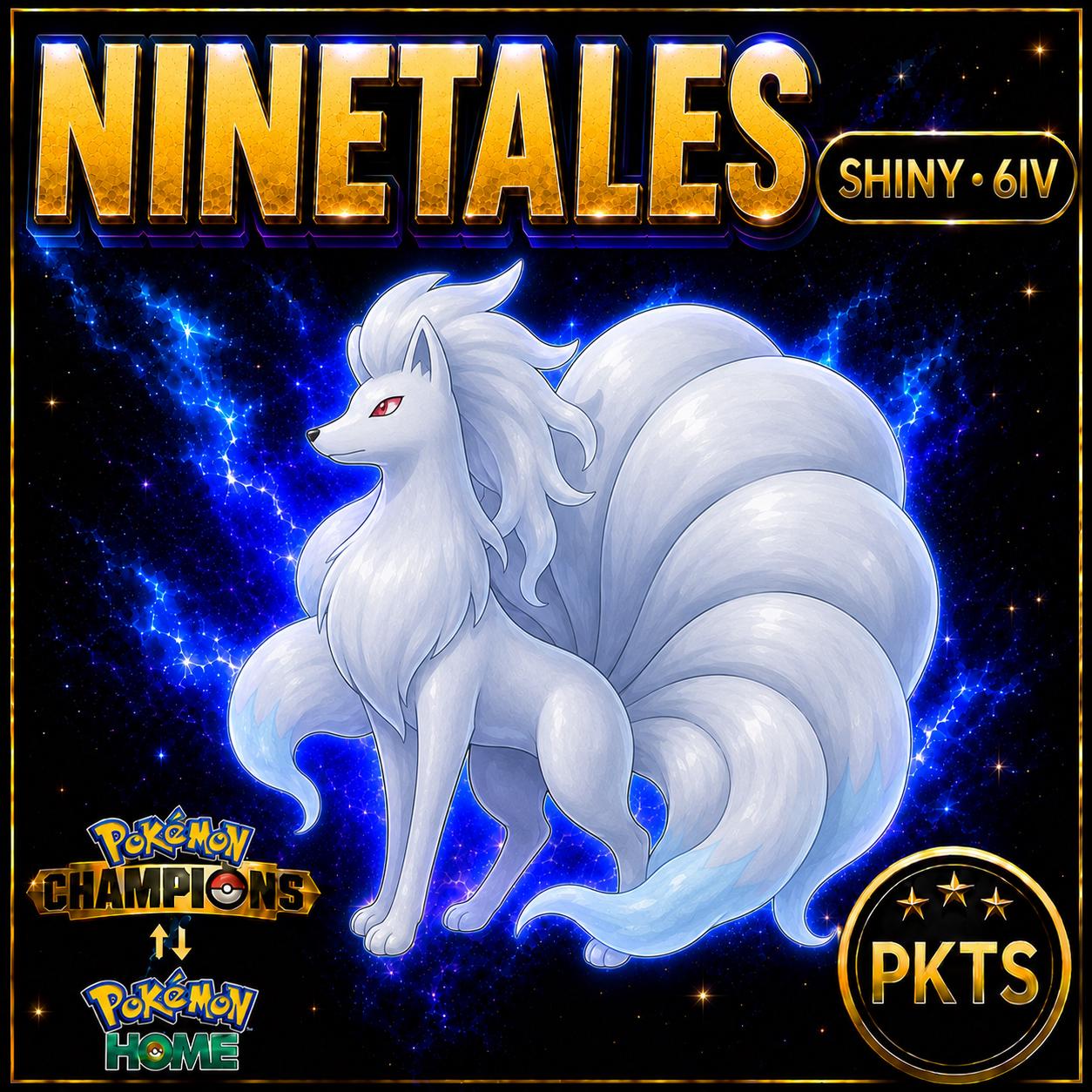 Shiny Ninetales Pokémon Champions 6IV Competitive Battle Ready