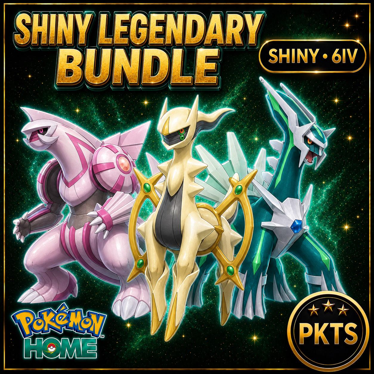 Shiny Palkia Arceus Dialga Pokémon HOME Bundle 6IV Competitive Battle Ready