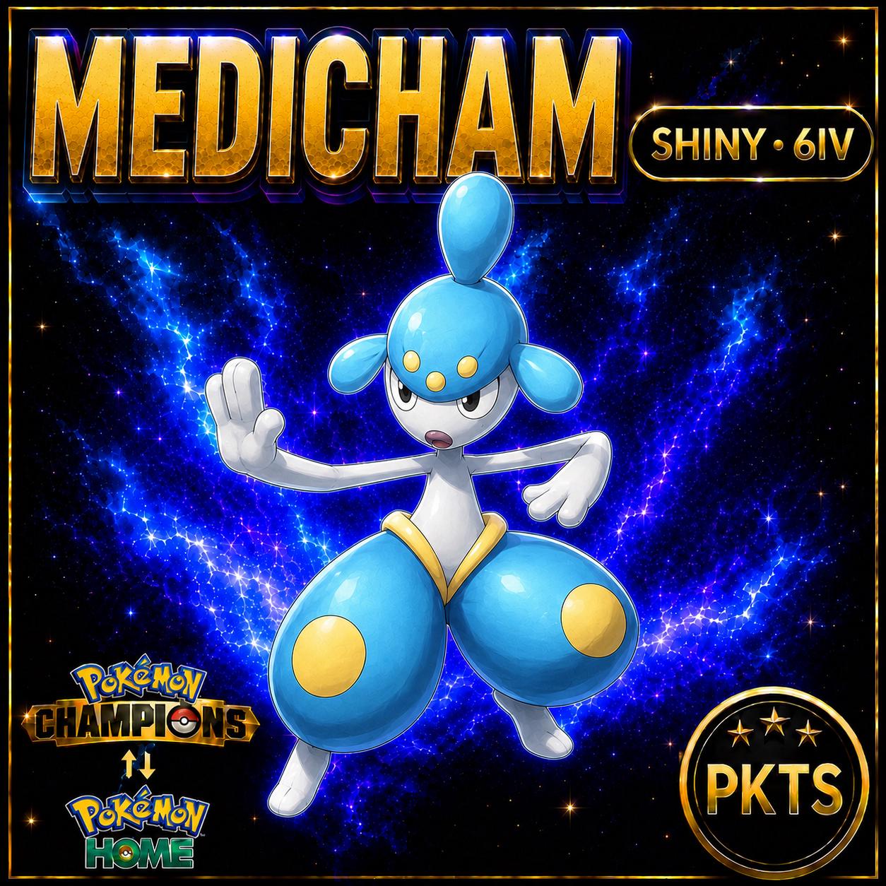Shiny Medicham Pokémon Champions 6IV Competitive Battle Ready