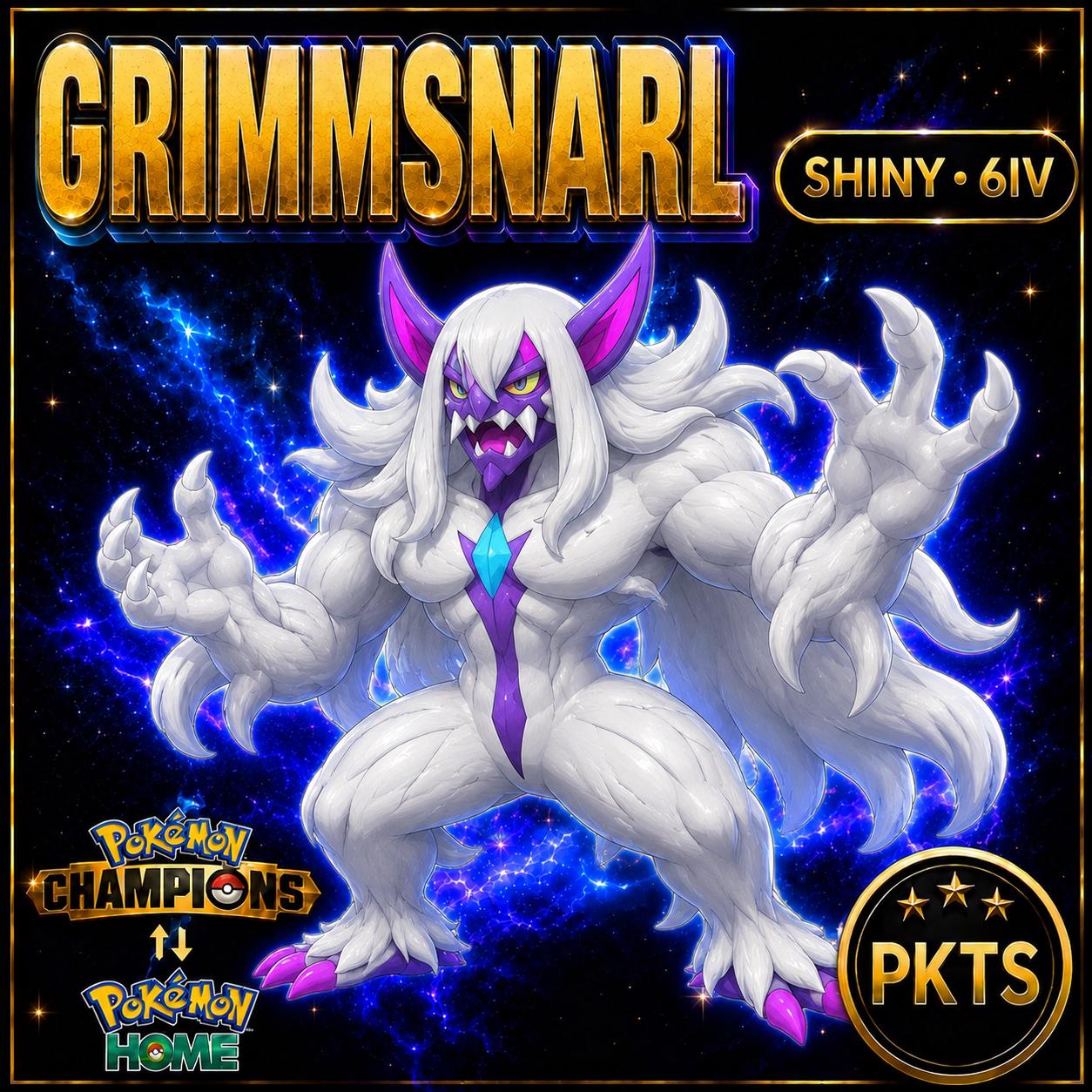 Shiny Grimmsnarl Pokémon Champions 6IV Competitive Battle Ready