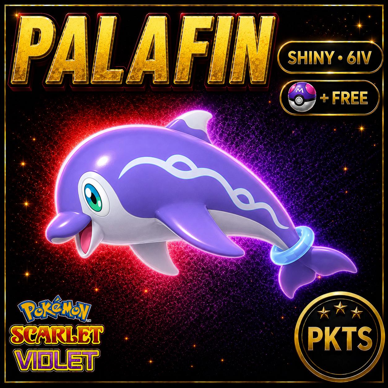 Shiny PALAFIN Pokémon Scarlet Violet 6IV Competitive Battle Ready