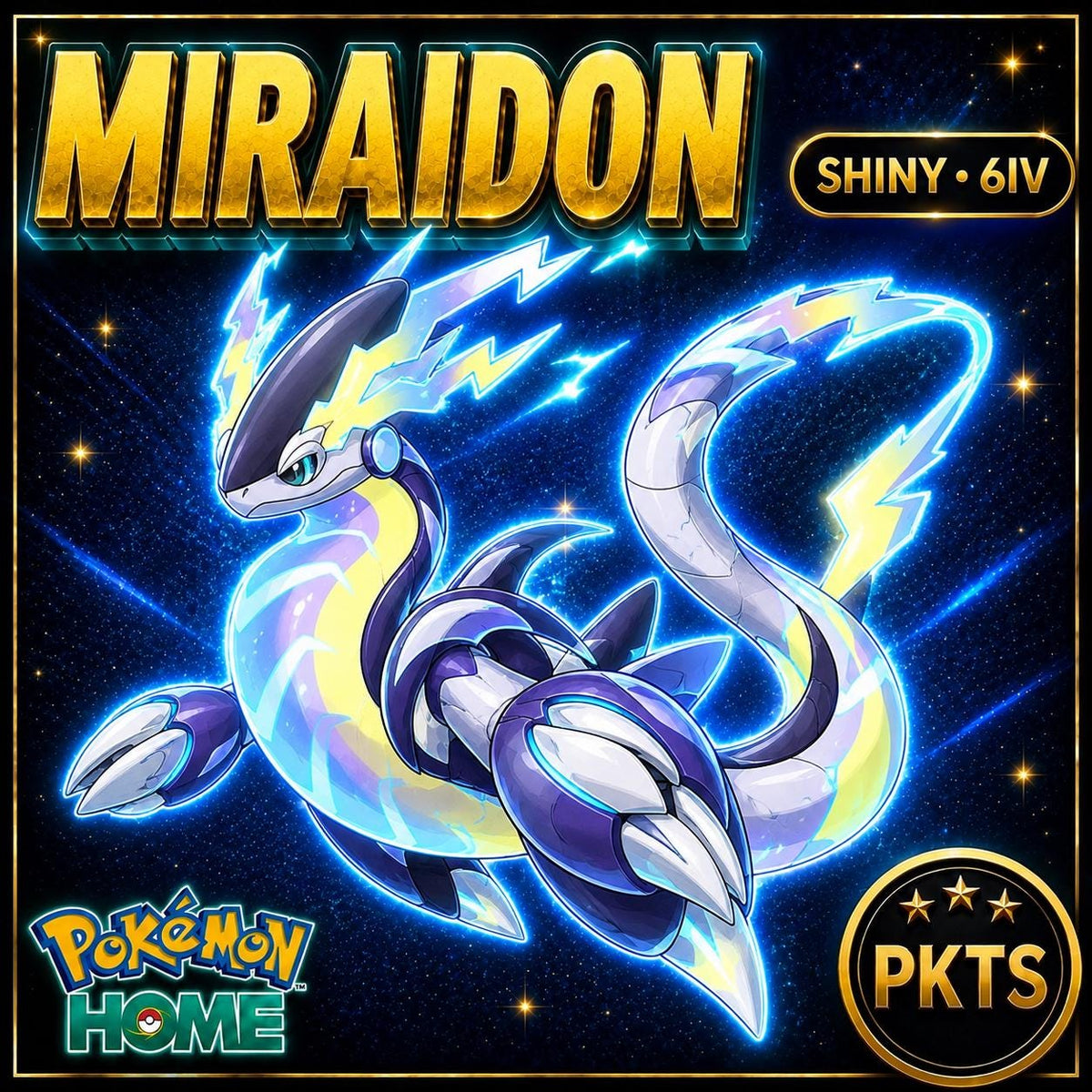 Shiny Miraidon Pokémon HOME 6IV Competitive Battle Ready