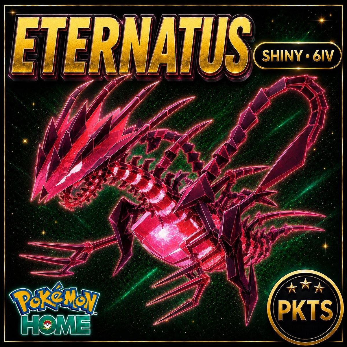 Shiny Eternatus Pokémon HOME 6IV Competitive Battle Ready