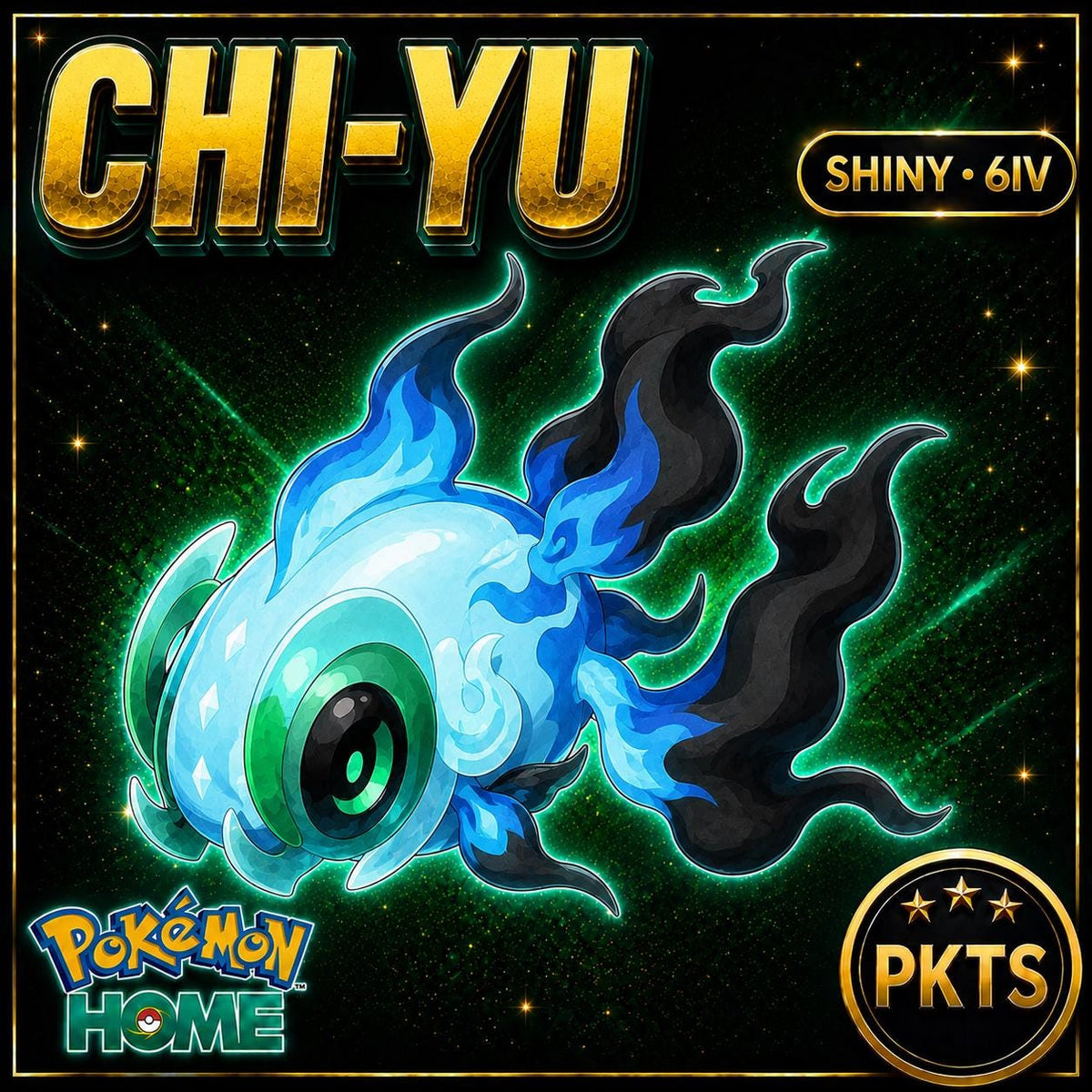 Shiny Chi Yu Pokémon HOME 6IV Competitive Battle Ready