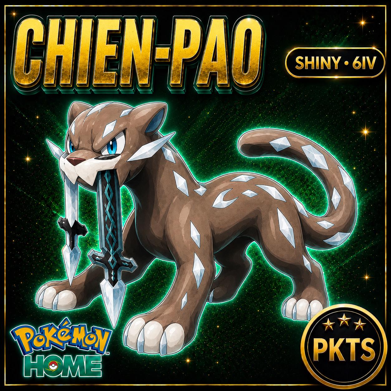 Shiny Chien Pao Pokémon HOME 6IV Competitive Battle Ready