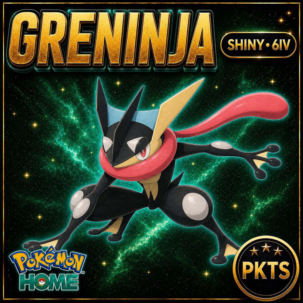 Shiny Greninja Pokémon HOME 6IV Competitive Battle Ready