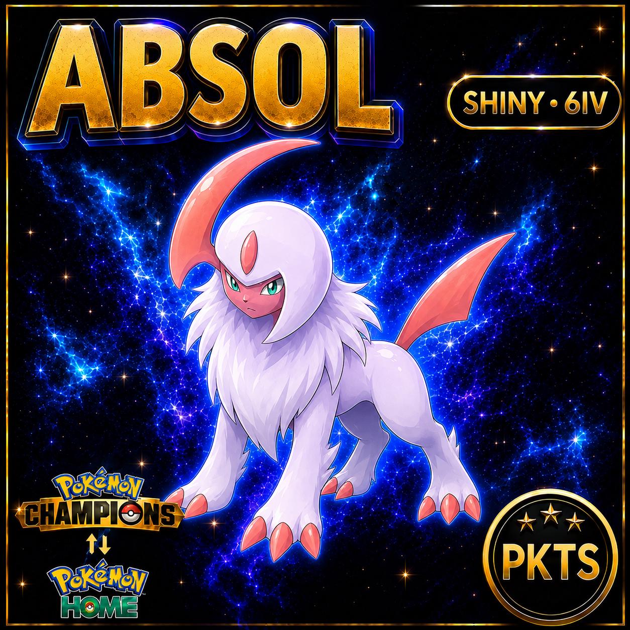 Shiny Absol Pokémon Champions 6IV Competitive Battle Ready