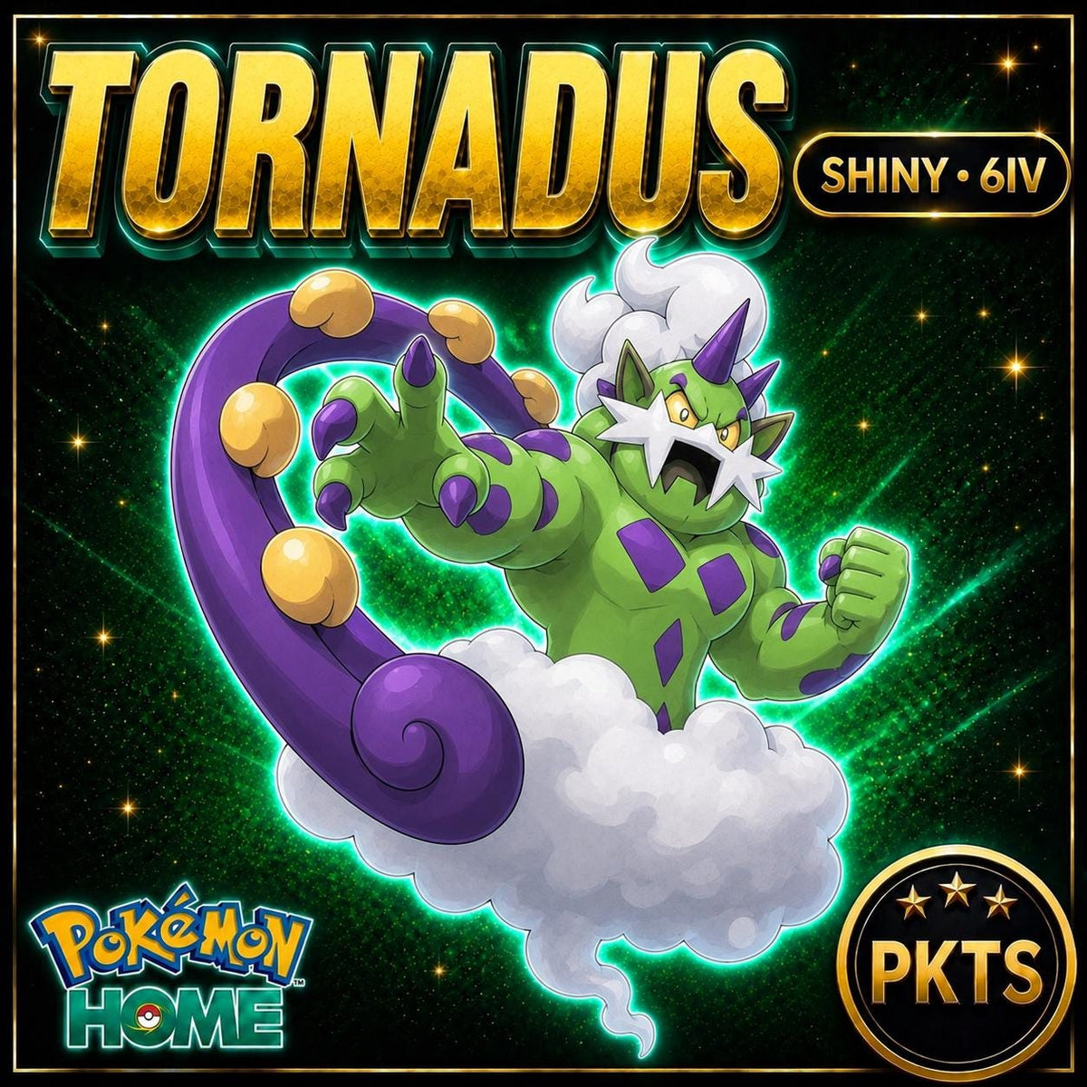 Shiny Tornadus Pokémon HOME 6IV Competitive Battle Ready