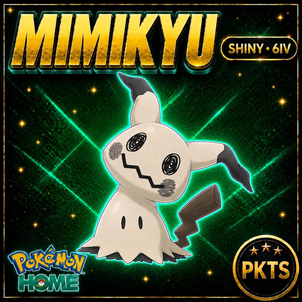 Shiny Mimikyu Pokémon HOME 6IV Competitive Battle Ready