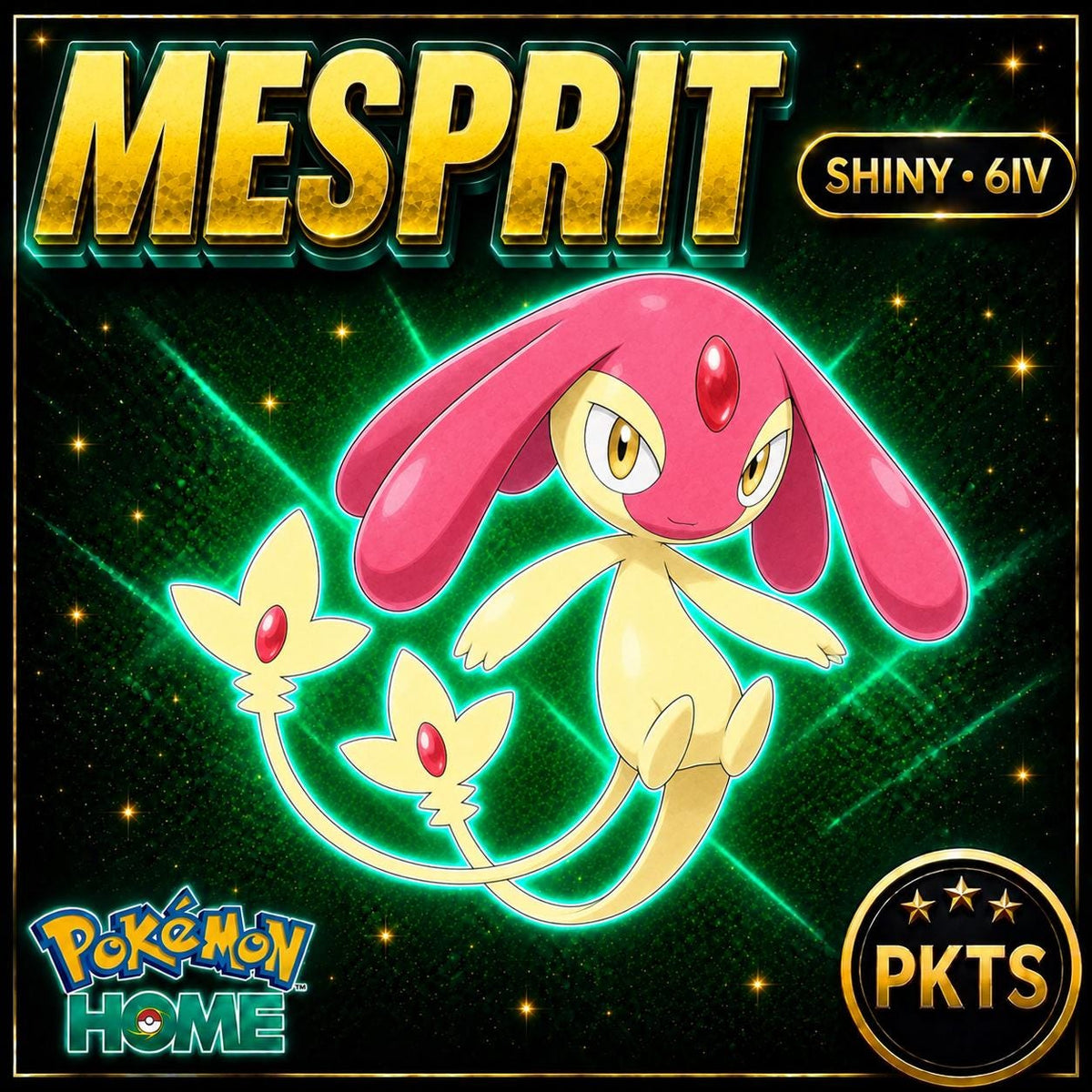 Shiny Mesprit Pokémon HOME 6IV Competitive Battle Ready