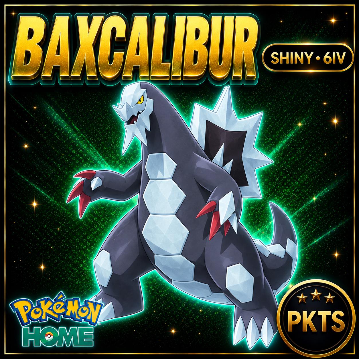 Shiny Baxcalibur Pokémon HOME 6IV Competitive Battle Ready