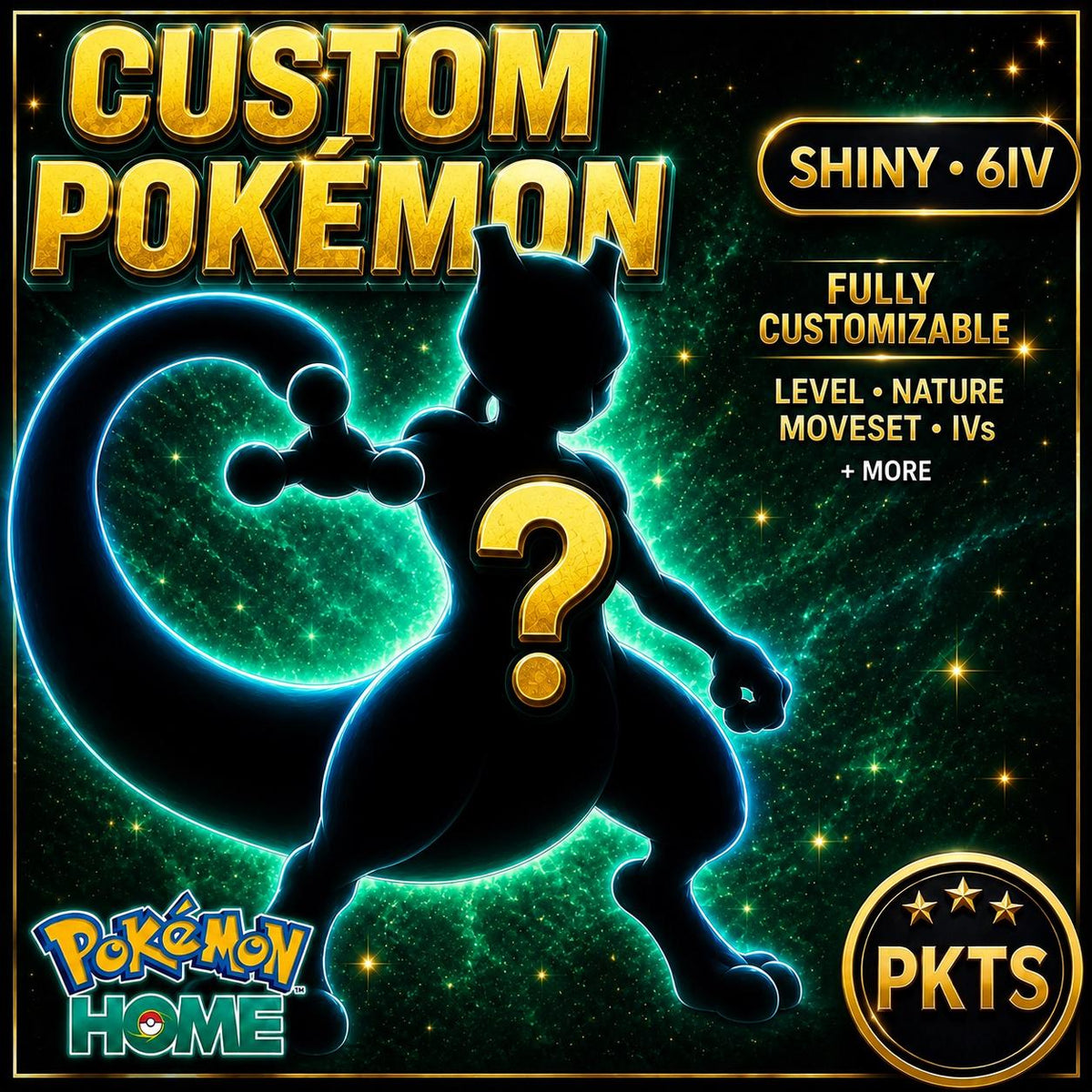 Pokemon HOME 6IV Shiny MYSTERY POKEMON Scarlet Violet Pokemon Sword Shield, Pokemon Lets Go