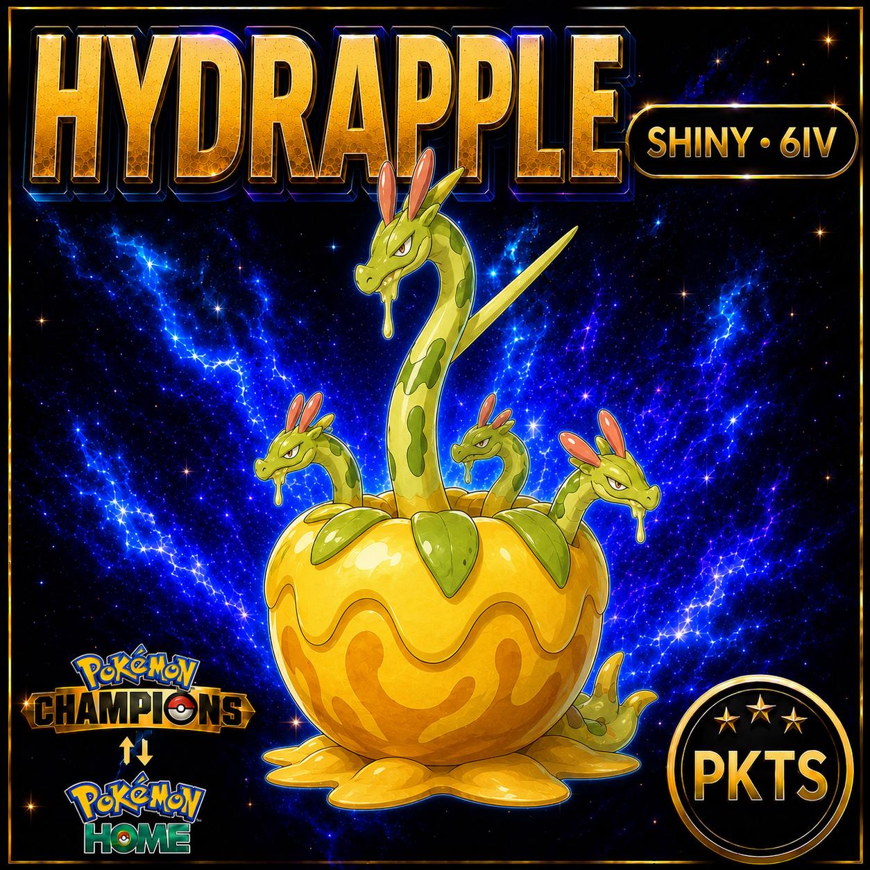 Shiny Hydrapple Pokémon Champions 6IV Competitive Battle Ready