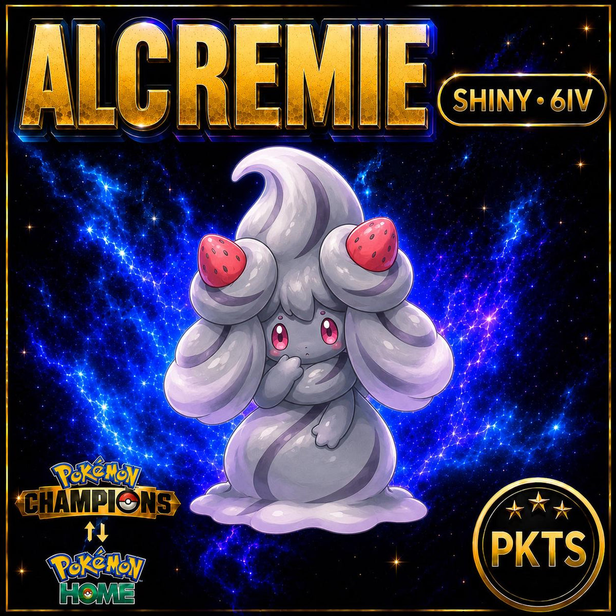 Shiny Alcremie Pokémon Champions 6IV Competitive Battle Ready