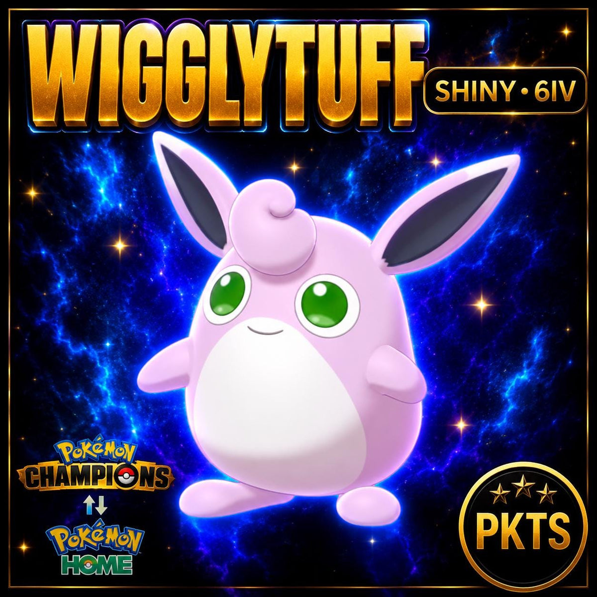 Shiny Wigglytuff Pokémon Champions 6IV Competitive Battle Ready