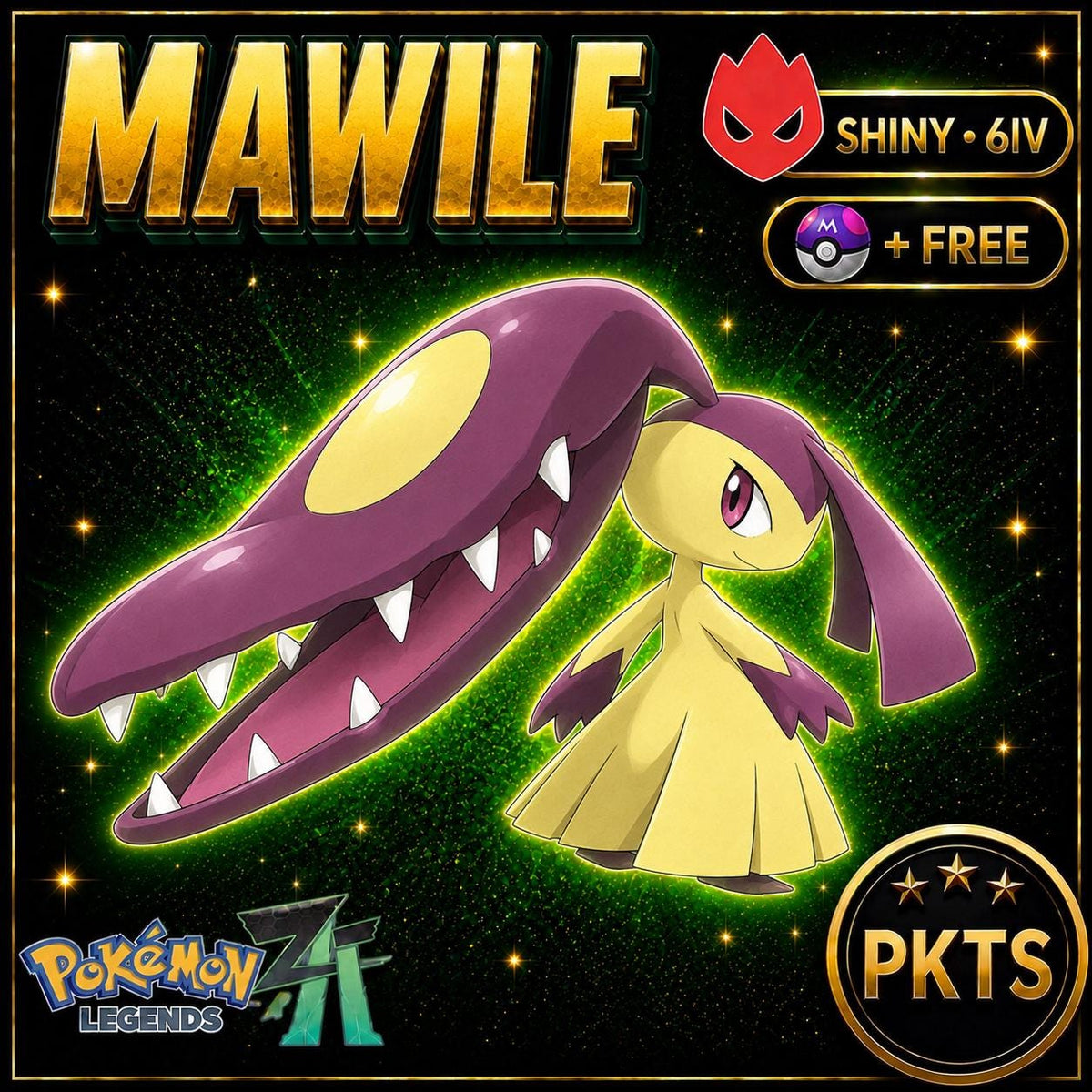 Shiny Alpha Mawile Pokémon Legends ZA 6IV Competitive Battle Ready