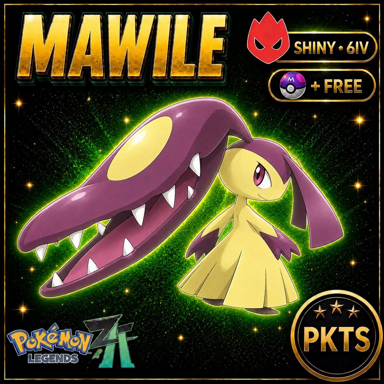 Shiny Alpha Mawile Pokémon Legends ZA 6IV Competitive Battle Ready
